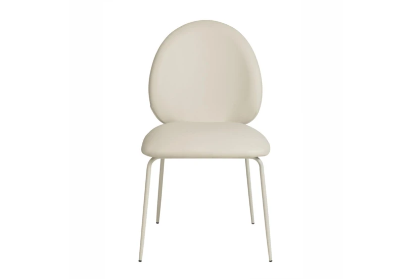 Lauren Cream Faux Leather Kitchen Chair Set Of 2 - 360