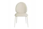 Lauren Cream Faux Leather Kitchen Chair Set Of 2 - Front