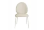 Lauren Cream Faux Leather Kitchen Chair Set Of 2 - Front