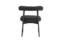 Spara Black Boucle Side Chair - Back