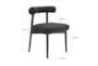 Spara Black Boucle Side Chair - Detail