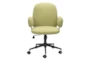Becky Olive Green Rolling Office Desk Chair - Front