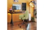 Becky Olive Green Rolling Office Desk Chair - Room