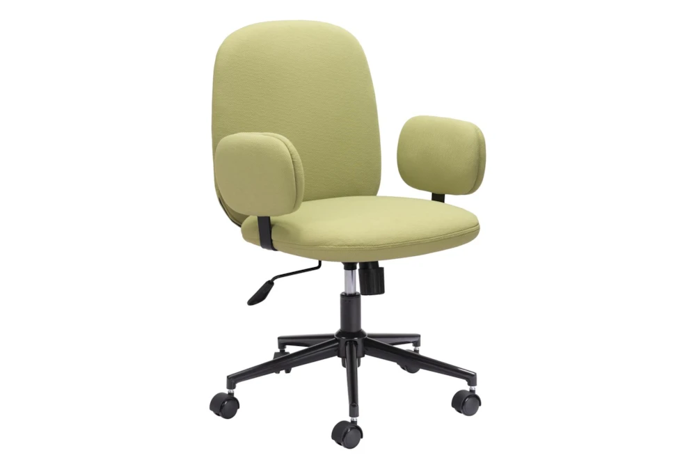 Becky Olive Green Rolling Office Desk Chair