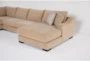 Lodge Camel 4 Piece Sectional With Right Arm Facing Oversized Chaise - Detail