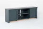 Mead Blue 80" Modern TV Stand - Side