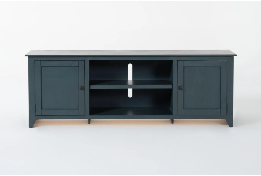 Mead Blue 80" Modern TV Stand