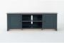 Mead Blue 80" Modern TV Stand - Signature