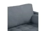 Jacob Navy Blue Tweed Sofa - Detail
