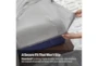 Bedgear Hyper Cotton Light Grey Split California King Sheet Set - Detail