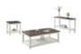 Matthew 3 Piece Coffee Table With Wheels Set - Signature
