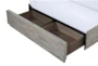 Ronin Grey California King Wood Storage Platform Bed - Detail