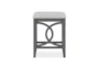 Izabella Gray Backless Counter Height Stool Set Of 2 - Back