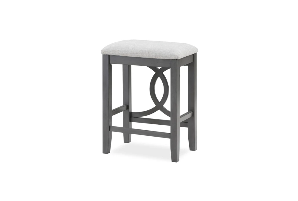 Izabella Gray Backless Counter Height Stool Set Of 2