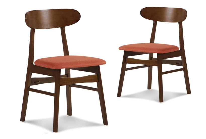 Kenji Orange Dining Chair Set Of 2 - 360