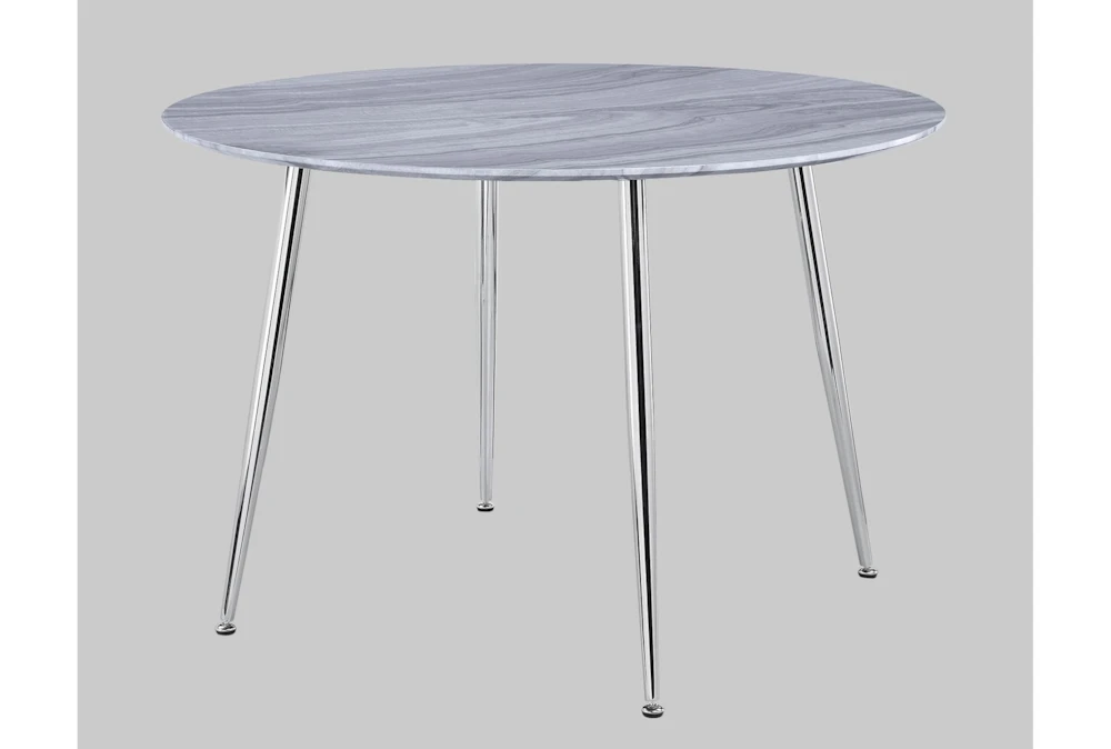 Lola 45" Round Faux Marble Dining Table