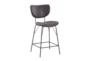 Own Brown Upholstered Counter Stool Set Of 2 - Signature