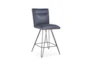 Demi Cobalt Counter Stool With Back Set Of 2 - Signature