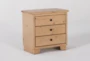 Marco Natural 3-Drawer Nightstand - Side