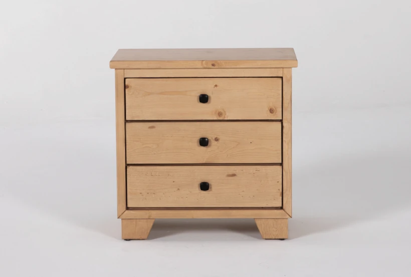 Marco Natural 3-Drawer Nightstand - 360