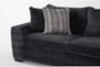 Delano Ebony 2 Piece Sectional With Right Arm Facing Oversized Chaise - Detail