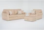 Carina Wicker 3 Piece Queen Sleeper Sofa, Chair & Ottoman Set - Signature