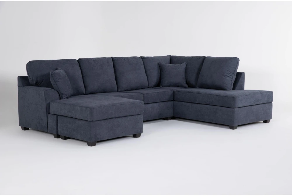 Piero Slate 2 Piece Dual Sectional With Right Arm Facing Corner Chaise