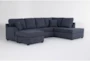 Piero Slate 2 Piece Dual Sectional With Right Arm Facing Corner Chaise - Signature