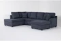 Piero Slate 2 Piece Dual Sectional With Left Arm Facing Corner Chaise - Signature