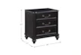Clement 3-Drawer Nightstand - Detail