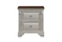 Nathaniel Grey 2-Drawer Nightstand - Front