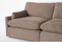 Aaliyah Mink Boucle 5 Piece Modular Sectional With Ottoman - Detail
