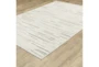 5'3"X7'6" Rug-Alba Stripes Ivory And Grey - Front