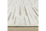 5'3"X7'6" Rug-Alba Stripes Ivory And Grey - Side