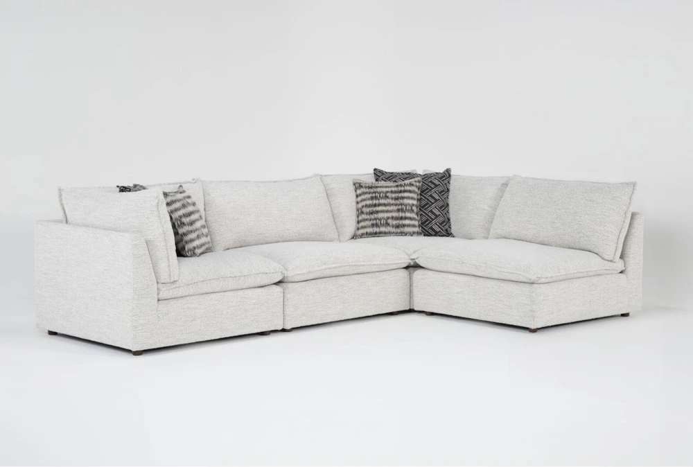 Weekend 4 Piece Modular Sectional with 2 Corners & 2 Armless Chairs