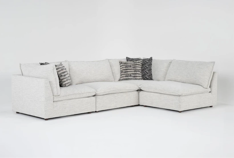 Weekend 4 Piece Modular Sectional with 2 Corners & 2 Armless Chairs - 360