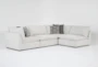 Weekend 4 Piece Modular Sectional with 2 Corners & 2 Armless Chairs - Signature