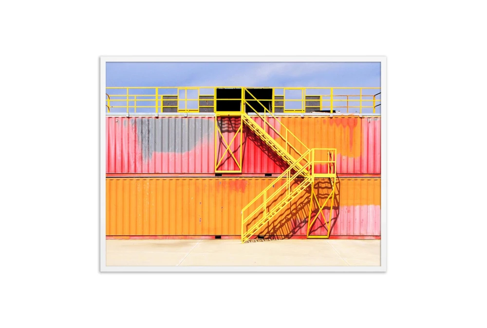 40X30 Rainbow Container By Coup D'Esprit With White Frame