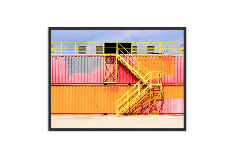 40X30 Rainbow Container By Coup D'Esprit With Black Frame