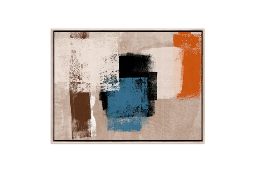 48X36 Flowing Substance I By Coup D'Esprit With Maple Frame - 360