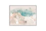 48X36 Mountain Sketch III By Coup D'Esprit With White Frame - Signature
