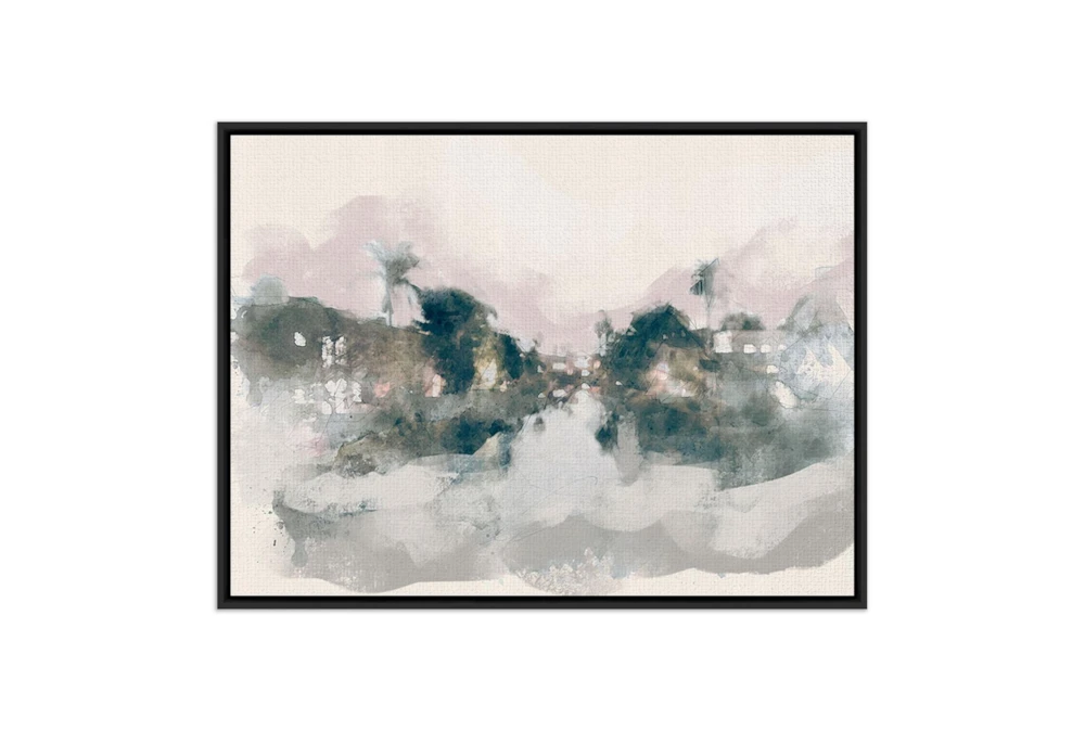 48X36 Costal Sketch I By Coup D'Esprit With Black Frame
