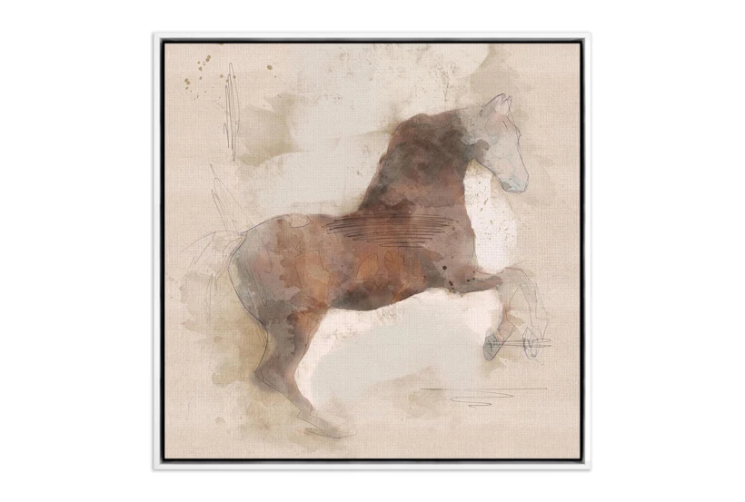 40X40 Gallop By Coup D'Esprit With White Frame - 360