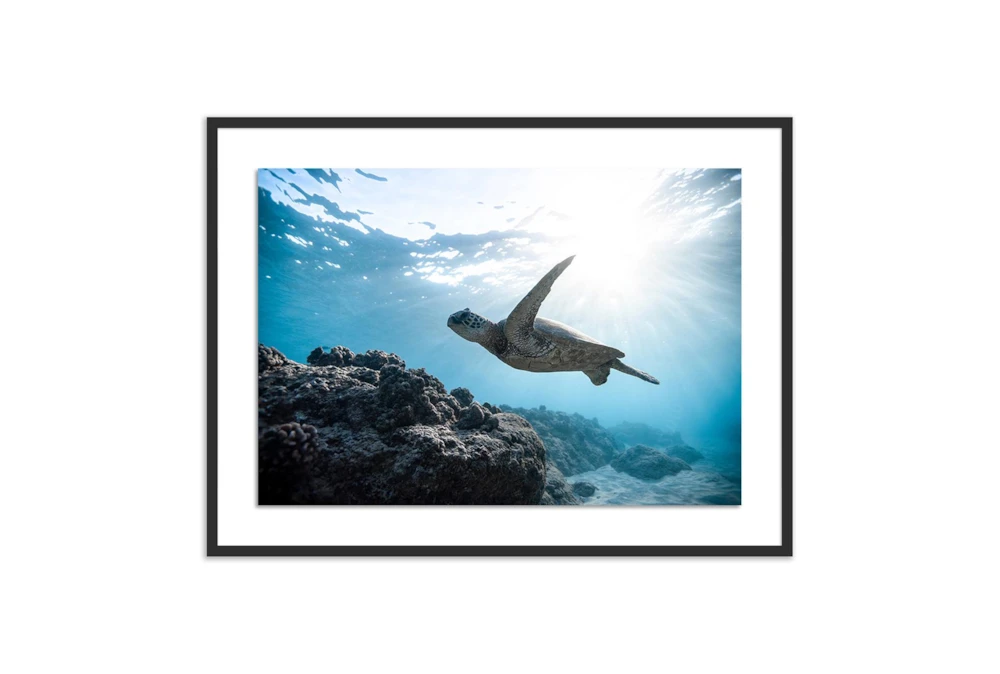 40X30 Hawaii 3 By Jeremy Bishop With Black Frame