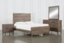 Ranier California King Wood 4 Piece Bedroom Set With Dresser, Mirror & Nightstand - Signature