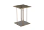 Emmy Brown Metal + Glass Square End Table - Signature