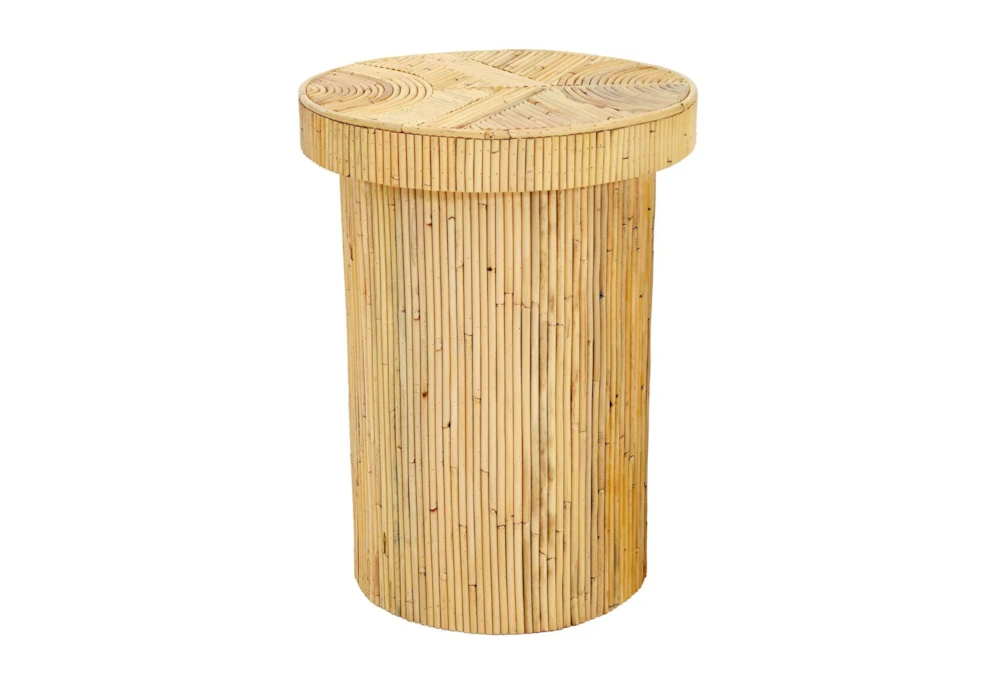 Cadia Rattan Round End Table