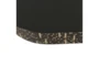 Fraye Black Oval Glass Coffee Table - Detail