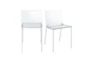 Poppsy Clear Acrylic Metal Dining Side Chair Set Of 2  - Signature