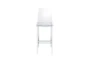 Carva Clear 30" Metal Bar Stool With Back Set Of 2 - Detail